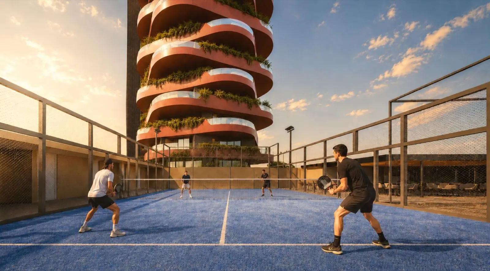 Render: Cancha de pádel